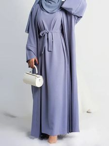 2 штука Abaya Slip Rideveless Hijab Платье, соответствующее мусульманским наборам.