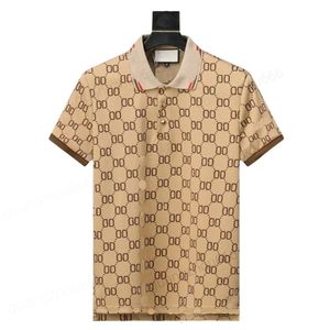 Popularna designerska koszula polo Summer Men koszule haftowane litery luksusowe męskie polo koszulę tee tee w stylu Anglii koszule man tops azjatycki rozmiar m-xxxl