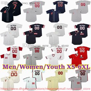 Custom XS-6XL Movie Throwback Baseball Jersey 21 ROCKYCOLAVITO 19 BOBFELLER ALBERTBELLE SANDYALOMAR JOECHARBONEAU LARRYDOBY CARLOSBAERGA SATCHELPAIGE Jerseys