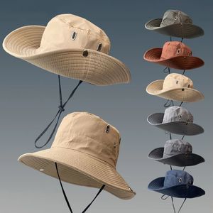 Solskydd fiske hatt sommar andas mesh camping vandring kepsar antiuv bergsklättring herrar panama 240403
