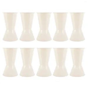 Decorative Flowers 10 Pcs Bucket Bouquet Bottom Flower Arrangement Stand Holder Base Plastic Bride Bouquets Book Vase Floral Bracket