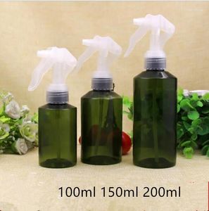 Storage Bottles 100ml 150ml 200ml Empty Green Plastic Spray Packaging Bottle Refillable Originales Cosmetic Containers