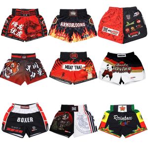 Muay Thai Shorts Fight Kickboxing pantaloni MMA uomini donne Kids Martial arts sanda bjj Grappling kick boxe addestramento Trunks 240402