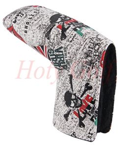 Fashion skull england flag Magnet golf putter head cover great PU leather quality golf headcovers7243392