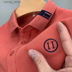 Men's Polos Puls size cotton mens polo shirt letter embroidery short sleeve tshirt designer sweatshirt men casual pullover tee man T-shirt 4xl 5xl L49