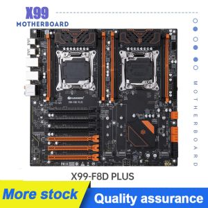 Motherboards X99 Dual CPU Motherboard F8D plus Intel X99 LGA 20113 E5 V3 DDR4 RECCC 512GB M.2 NVME NGFF USB3.0 EATX Server