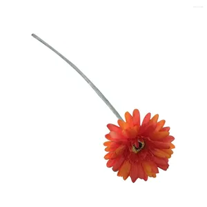 Dekorativa blommor 10st konstgjord falsk simulering Silk Gerbera Daisy Bouquet Bride Bridesmaid för bröllopsfest hem jul