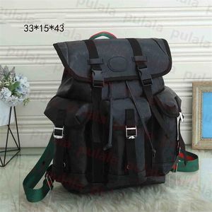 Top quality designer backpack men women fashion backpack canvas book bag classic old flowers Drawstring clip open close Famous leather schoolbag Travel backpack