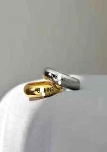 Amantes039 anéis esterlina Silver Plain Rings Avanced Sense Sense Cool Wind Anéis versáteis para estudantes masculinos e femininos3360796