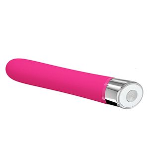 Silikon Rod Massager Dildo Vibrator 12 Modes Sexiga leksaker för kvinnor Män Vuxen Vagina Anal Butt Plug Clitoris Stimulator