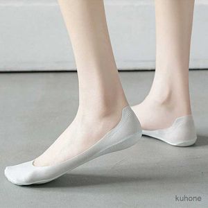 Socks Hosiery Socks Womens Summer Invisible Short Ankle Foot No-show Low Cut Silicone Non-slip Black Boat Socks