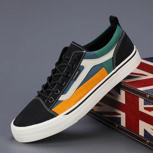 Boots 2023 New Summer Mixed Color Men's Skateboard Shoes Retro Men Espadrilles Sneakers Breathable Lightweight Men's Designer Shoes