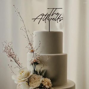 Parti Malzemeleri Kişiselleştirilmiş Bay ve Bayan Cake Topper Düğün / Yıldönümü Ahşap Özel Nişan Dekoru Gelin Duş