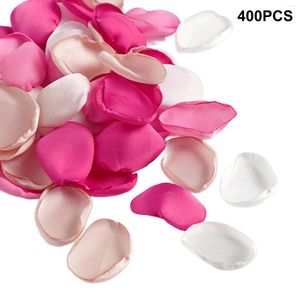 Flores decorativas 400pcs de festa decoração de casamento chuveiro peças centrais mesa romântica dos namorados recepção floreira rosa artificial de noiva