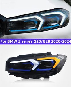 BMW 3 Serisi G20/G28 M3 20 20-2024 Yükseltme LED Günü Çalıştırma Işık Flaması Direksiyon Işıkları