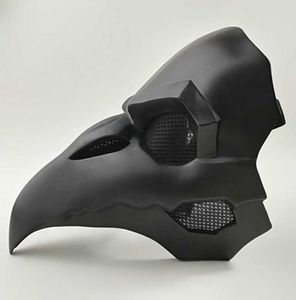 Crow Reaper Nevermore Haut schwarze Masken Reaper Pest Doktor Maske Vögel Lange Nase Punk Crow Retro Rock Cool OW PVC Punk Mask9571947