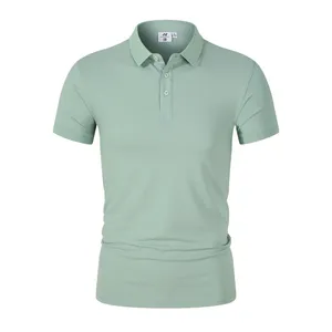 Herren Polos Polo Shirt Summer 2024 Modemarke Revers T-Shirt Solid Color Kurzärärmelte Casual Top