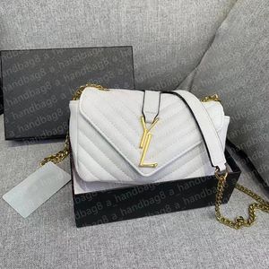 حقيبة مصممة حقائب اليد الفاخرة على شكل نساء أزياء صليب الجسم التمساح LE5A7 حمل Loulou Messenger Black Calfskin Classic Handbag Bags