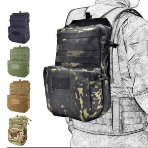 Mochilas Molle Tactical Backpack Vest Expansion Pack Acessórios de caça ao ar livre Pous