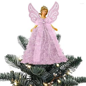 Decorações de Natal Treça Trepa de Angel Dollingings Ornamentos de pé