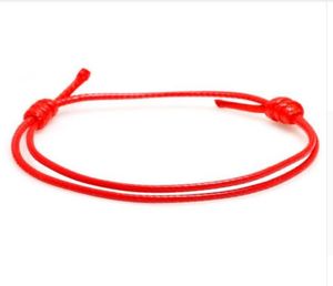 100pcslot ручной работы восковой красной струны Счастливые браслеты для браслетов Pulseras для женщин Мужские мужские браслетные ювелирные украшения5005472
