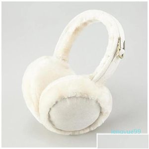 Ear Muffs Warm P Earmuffs Imitation päls uni söt stil ren färg mode vikbar mjuk enkel justerbar vinter droppleverans dhrzr