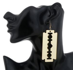 Серьги для лезвия в форме лезвия в форме лезвия для женщин для женщин в стиле стимпанк богемные украшения с большими ухами 4718121