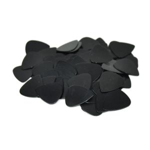 Gitarr Pure Black Guitar Picks Solid Black Blank Celluloid Guitar Picks Diverse Tjocklek mätare 0,46 mm/0,71 mm/0,96 mm 200 st/parti