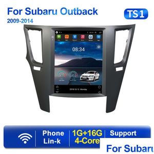 Araba DVD DVD Oynatıcı 9.7 inç Araba Mtimedia Tesla Style SN Android 11 Subaru Outback için Impreza Legacy GPS Navigasyon Stereo Drop Dive Dhbat