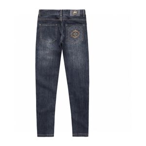 Neue Mode lange Jeans l Herren berühmte Motorradjeans Robin Designer Jeans L Hosen Modehosen High -End -Qualität Marke enge Fit Jeans