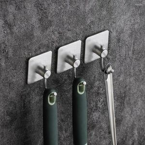 Hooks Rustproof Heavy Duty Self Adhesive Seamless Bathroom Tower Hanging With Strong Load-bearing Capacity Set Of 6
