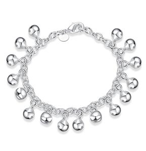 925 Silver M Girl Baby Mom Gift Jingle Bracciale Bracciale a catena d'argento H0566214422