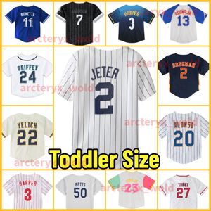 Män 4xl spädbarn baby baseball tröja corey Seager Semien Valenzuela Betts Freeman Elly de la Cruz Soto Suzuki Rizzo Ozzie Albies Altuve Turner Chapman Walker Walker