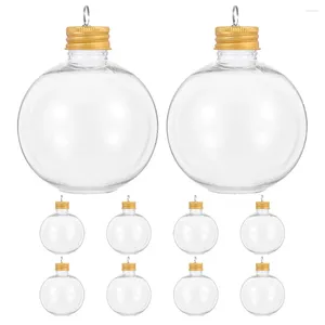 Vases 10 Pcs Christmas Spherical Bottle Water Bottles Plastic Containers Leakproof The Pet Creative