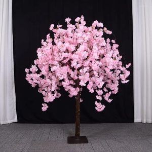 装飾的な花人工桜の木の手作りのオフィスベッドルームパーティーのための明るいピンクの木