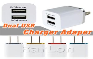 Universal Home Dual USB Chargers EU US Plug 2 Ports AC Charging Power Cell Phone Wall Charger Adapter For Samsung Galaxy S20 S10 S3704948