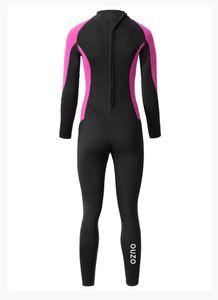 Menina de neoprene massactar mergulho mergulho de terno completo lesão de aranha de banho de mergulho Snorkeling Surfing Set Winter Keep Warm Swimsuit 240407