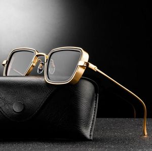 Fashion Steampunk Sunglasses Brand Design Men Women Vintage Square Metal Punk Sun glasses UV400 Shades Eyewear8817556
