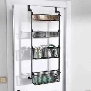 Storage Boxes Over Door Organizer Cabinet Rack Drill Free Shelf Hang Universal Stock Saving Kitchen Room