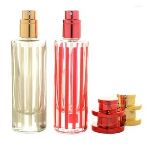 Storage Bottles 30 ML Perfume Refillable Bottle Empty Glass Toner Spray Vials Colorful Makeup Atomizer Column Shape Portable Pump