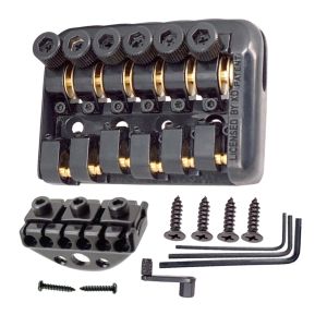 Cables A Set 6 String Fixed Bridge with Wrench Lock Nut Screws for Headless Electric Guitar Parts