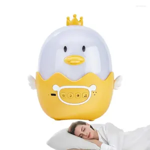 Luci notturne Duck Projector Light Multi-Cloring Sleep Lampada con allattamento al seno dimmerabile a 3 livelli per la stanza della scuola materna