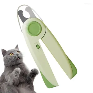 Cat Carriers Pet Nail Trimmer Led Light Dog Toenail Scissors File Sharpening Grinder Trimmers Baffle Return Spring Puppy