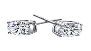 Charme clássico Zircon S925 Sterling Silver Stud Earring BONE BONE MENINAS HOMEN