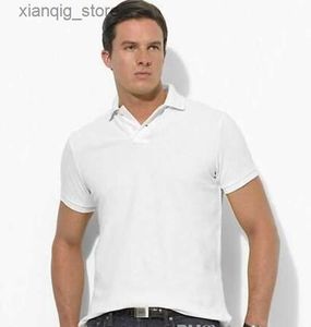 Herren Polos heißer Sommer beliebte Stickerei Pure Horse Polo Shirts Mann 100% Baumwollmänner Kurzarm Polos Casual Mans Solid Pony Herren Kleidung L49