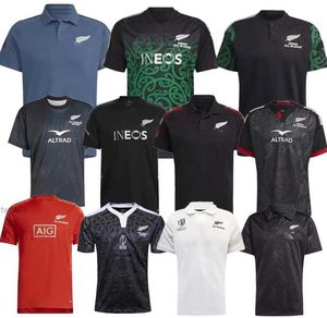 2023 24 Siyahlar Rugby Forma Siyah New Jersey Zealand 2023 2024 Tüm Süper Rugby Yelek Gömlek Polo Maillot Camiseta Maglia