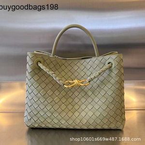 Bottegenetas andiamos сумки Aadiamo Woven Sudbag Slate Grey 2024b Дом Новое веревочное отверстие Камень Зеленое крестовое тело одно плечо