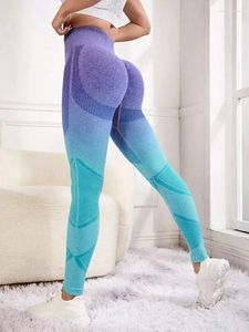 طماق للسيدات اللياقة البدنية اليوغا Leggins نساء السراويل الرياضية سلسة دفع أعلى الخصر الجوارب الجوارب الجوارب التمرينات الرياضة الصالة الرياضية