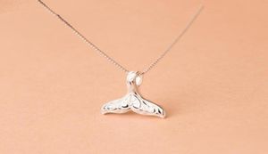Pendant Necklaces Design Animal Fashion Women Necklace Whale Tail Fish Nautical Charm Mermaid Elegant Jewelry Girls Collares1026002