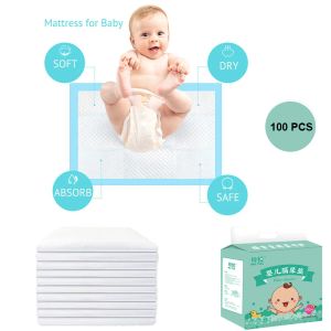 Almofadas 100 pcs PCS Baby Nursing Pad Disponível de papel de papel de papel para crianças adultos absorventes de fralda à prova d'água Tapete de troca